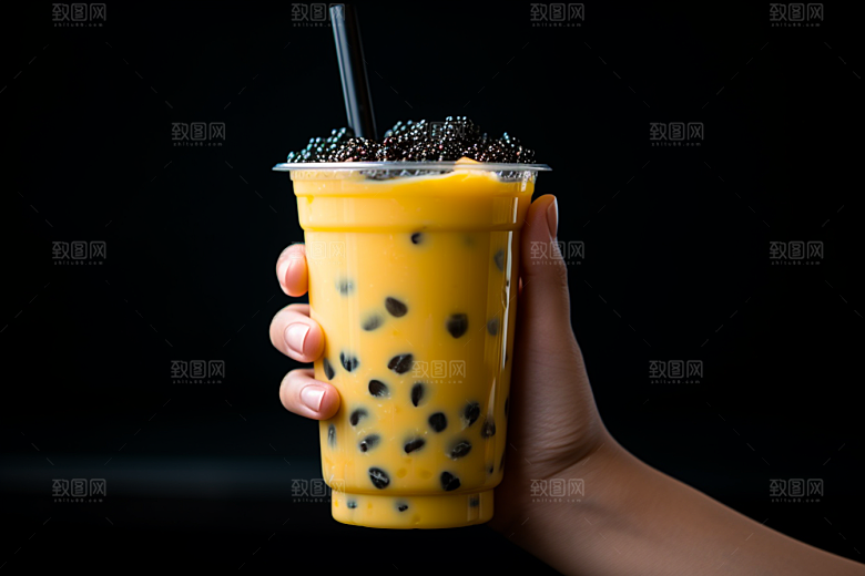 奶茶高清生活摄影图