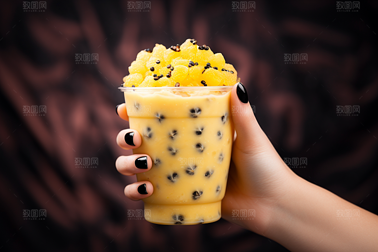 奶茶休闲广告摄影图