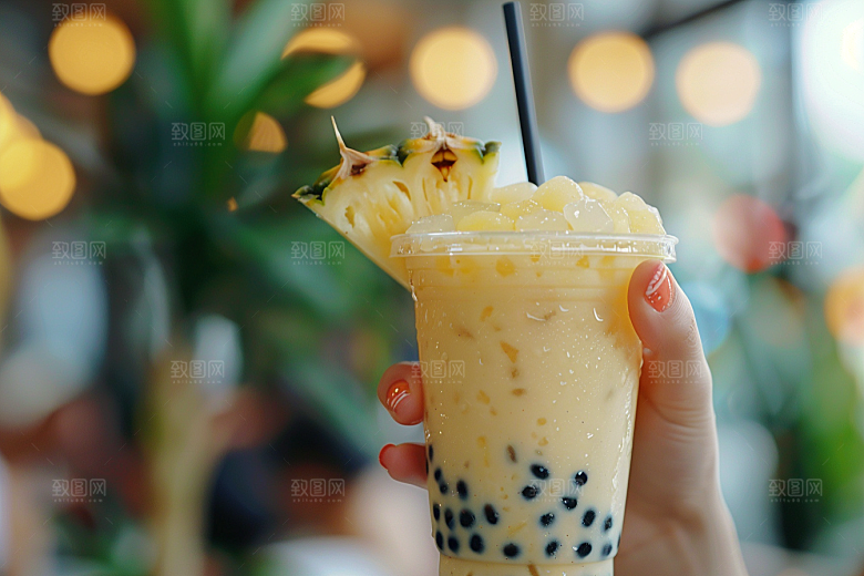 奶茶温暖卡路里摄影图