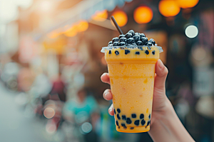 奶茶广告高清摄影图