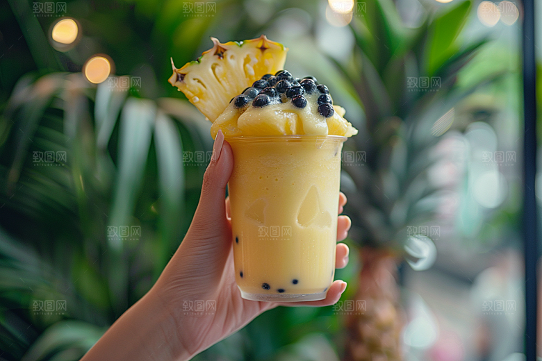 奶茶果茶果茶摄影图