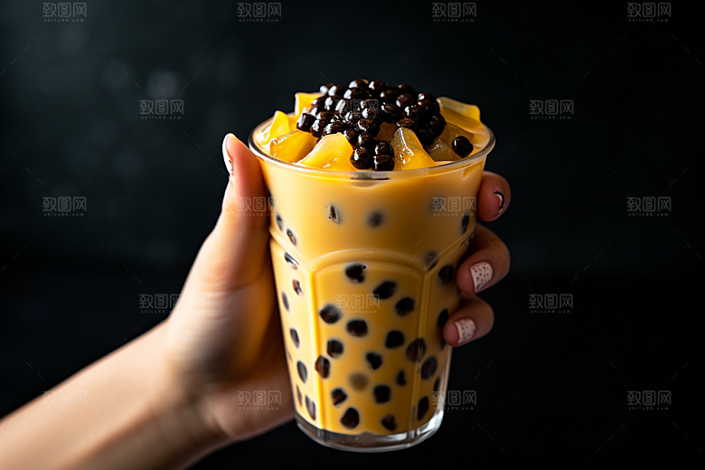 奶茶休闲生活摄影图