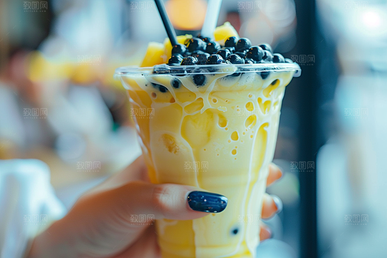奶茶生活广告摄影图