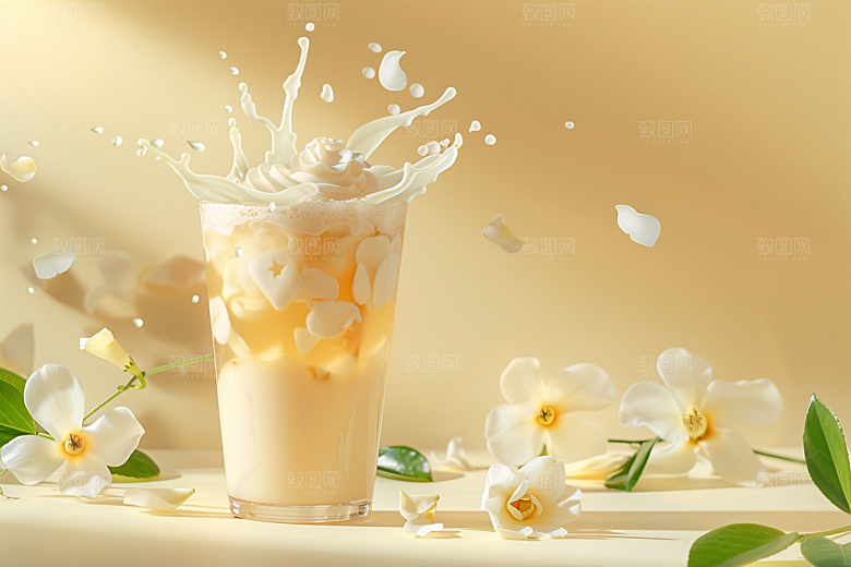 美味奶茶珍珠奶茶果茶素材