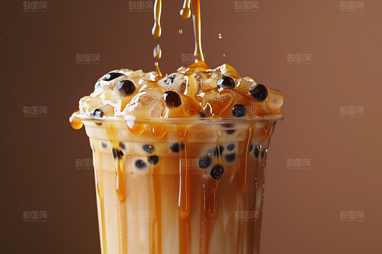 美味奶茶温暖饮品素材