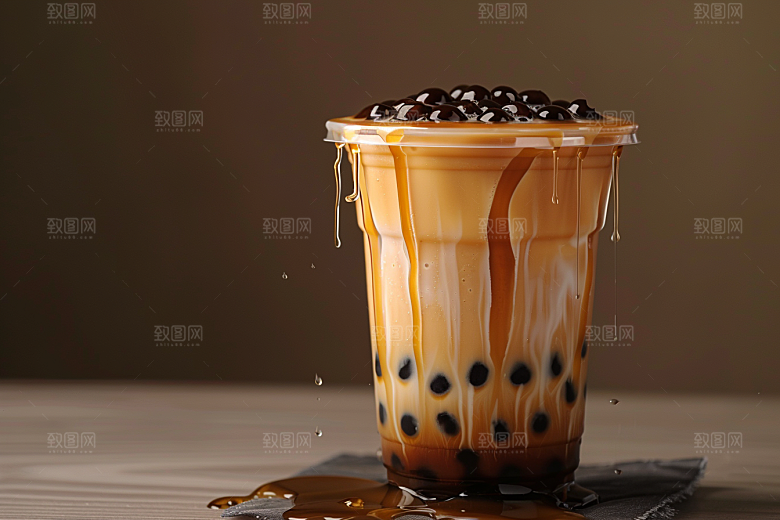 美味奶茶果茶广告素材