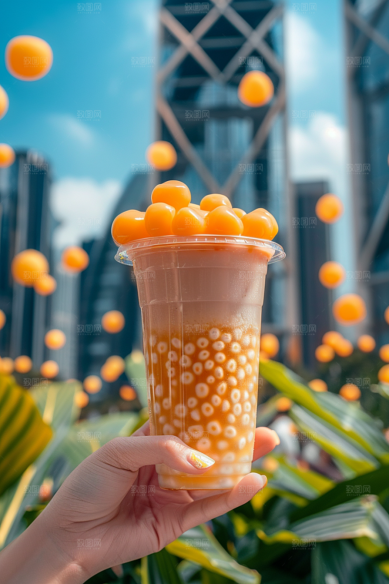 美味奶茶温暖广告素材