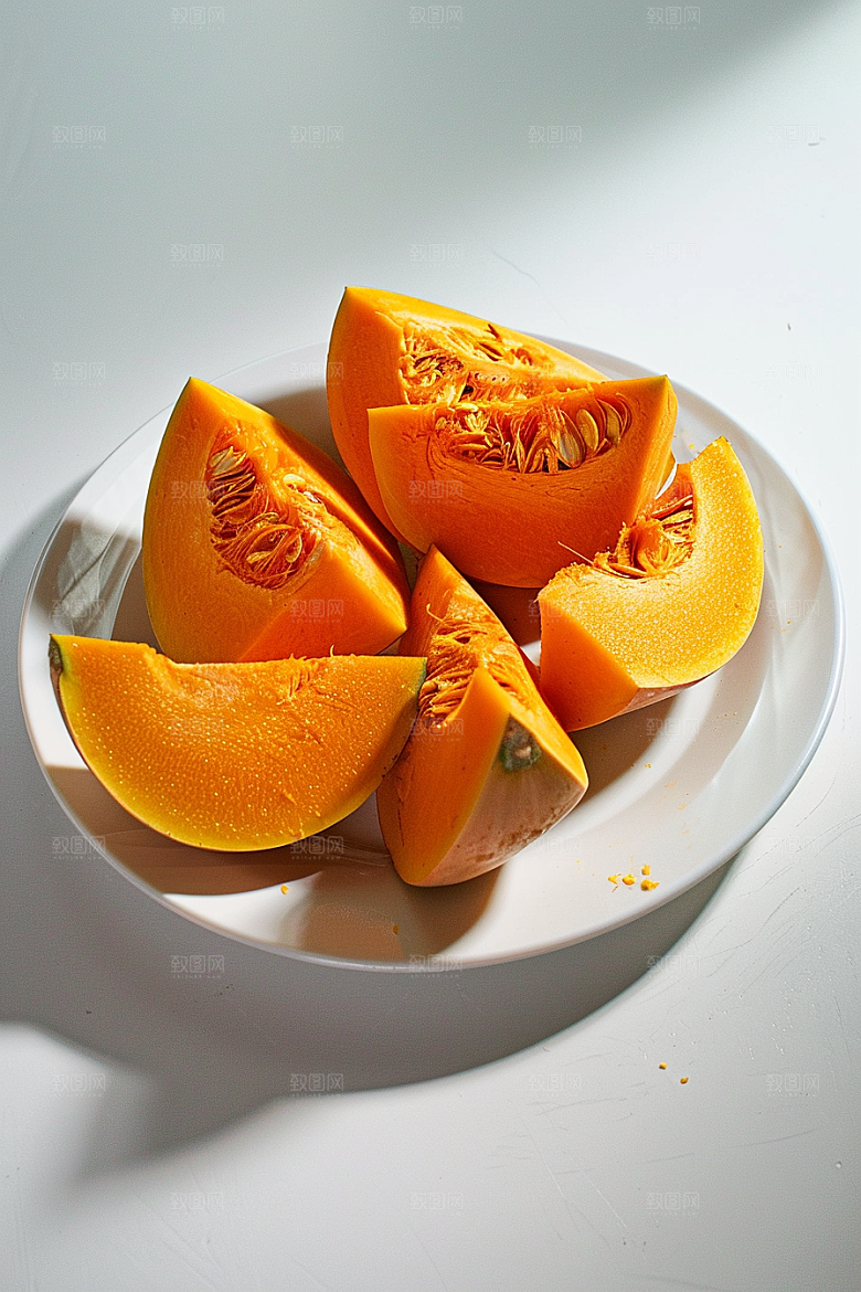 南瓜食材粮食摄影图