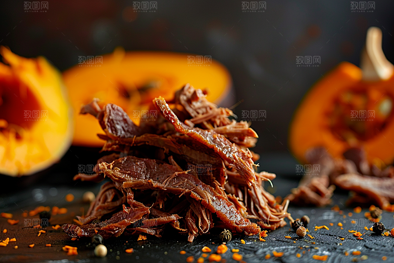 南瓜金色粮食摄影图
