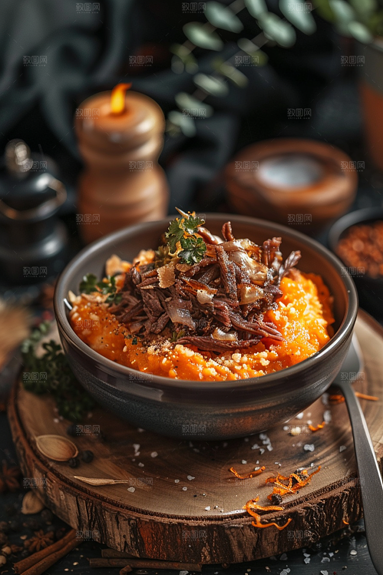 南瓜金色食材摄影图