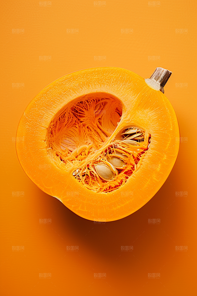 南瓜碳水膳食纤维摄影图