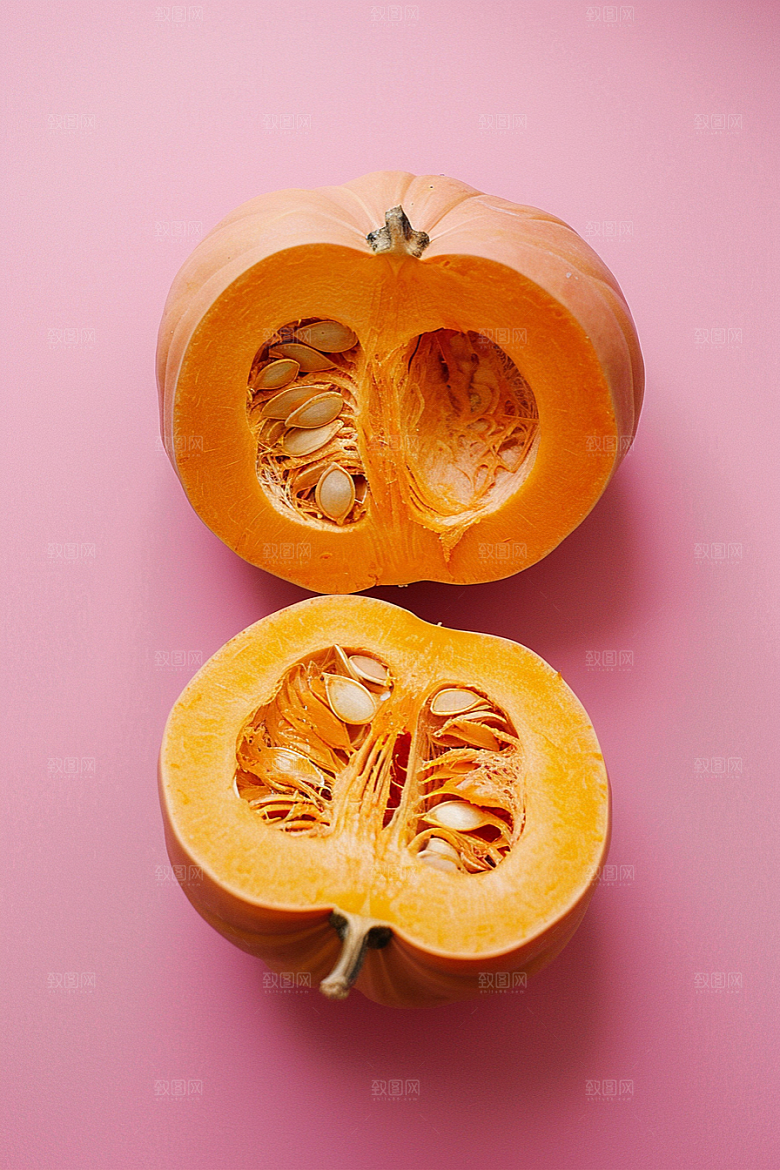 南瓜秋天食材摄影图