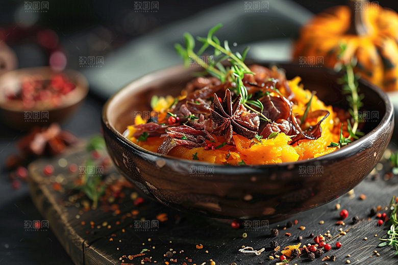 南瓜秋天瓜果摄影图