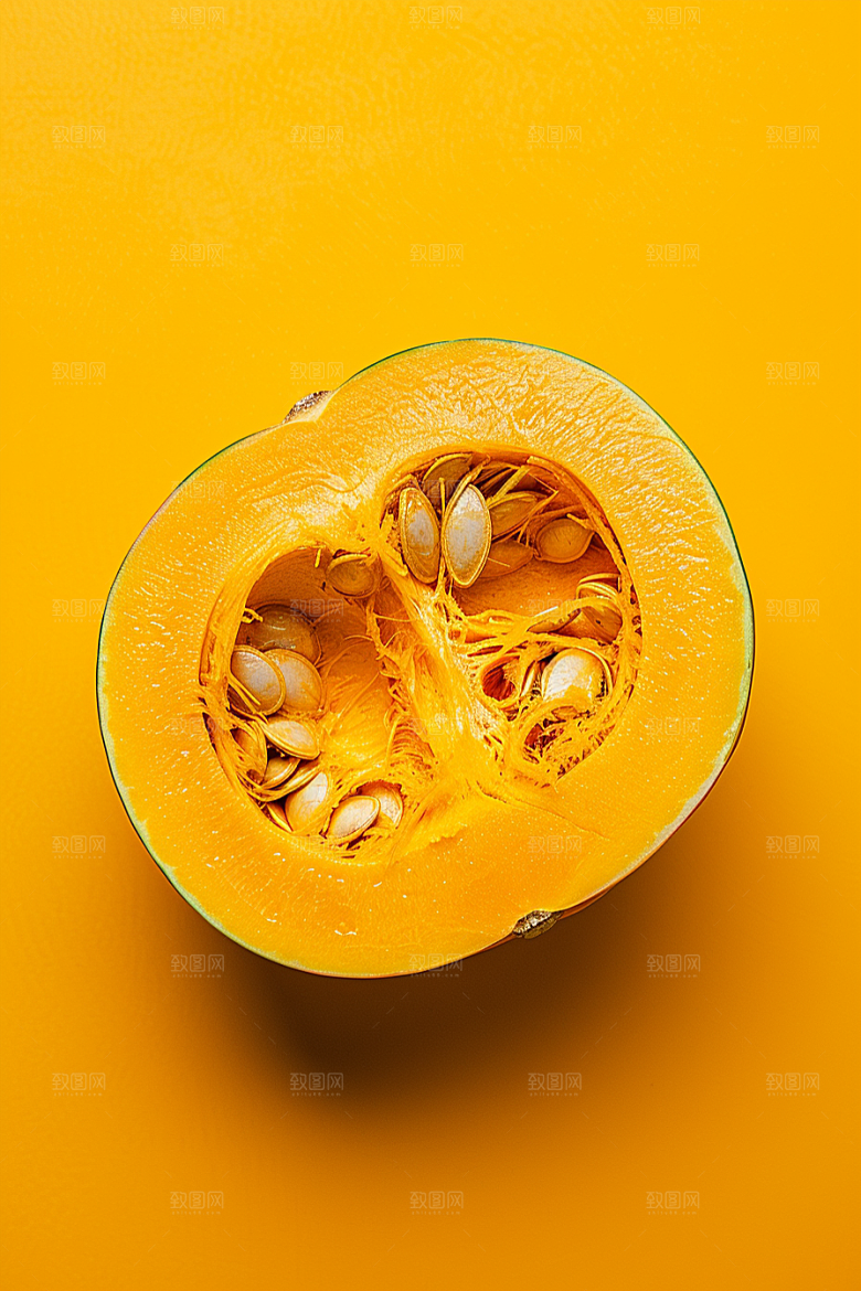 南瓜金色瓜果摄影图