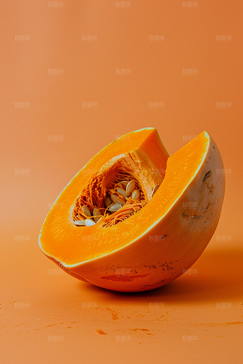 南瓜膳食纤维金色摄影图