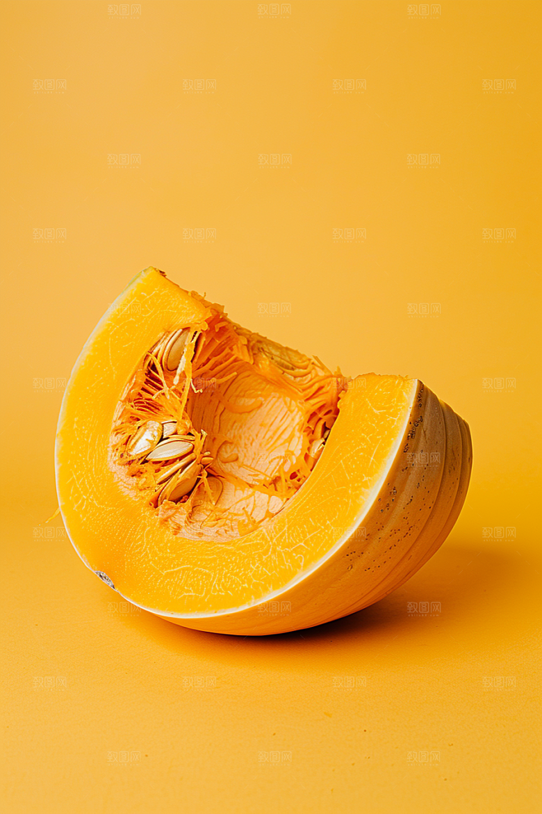 南瓜金色膳食纤维摄影图