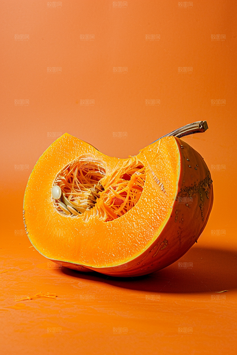 南瓜膳食纤维金色摄影图