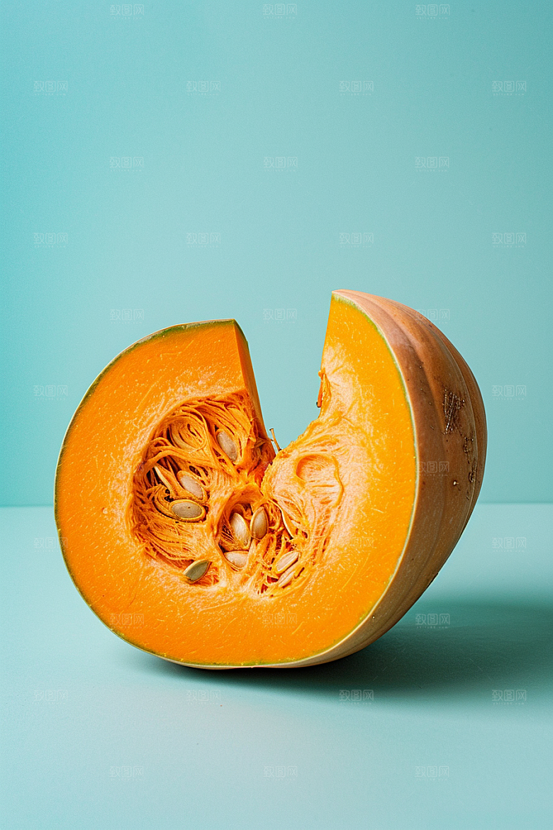 南瓜瓜果膳食纤维摄影图