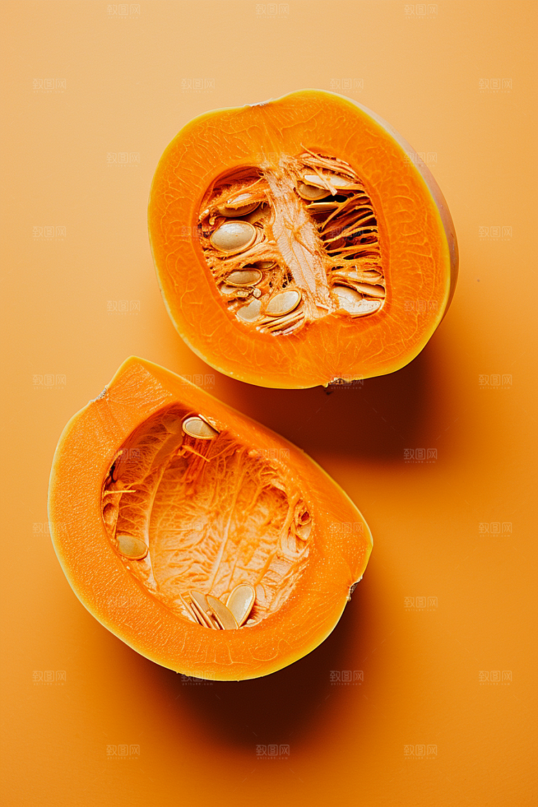 南瓜瓜果食材摄影图