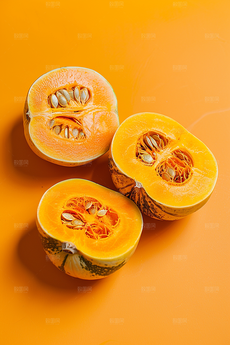 南瓜金色秋天摄影图