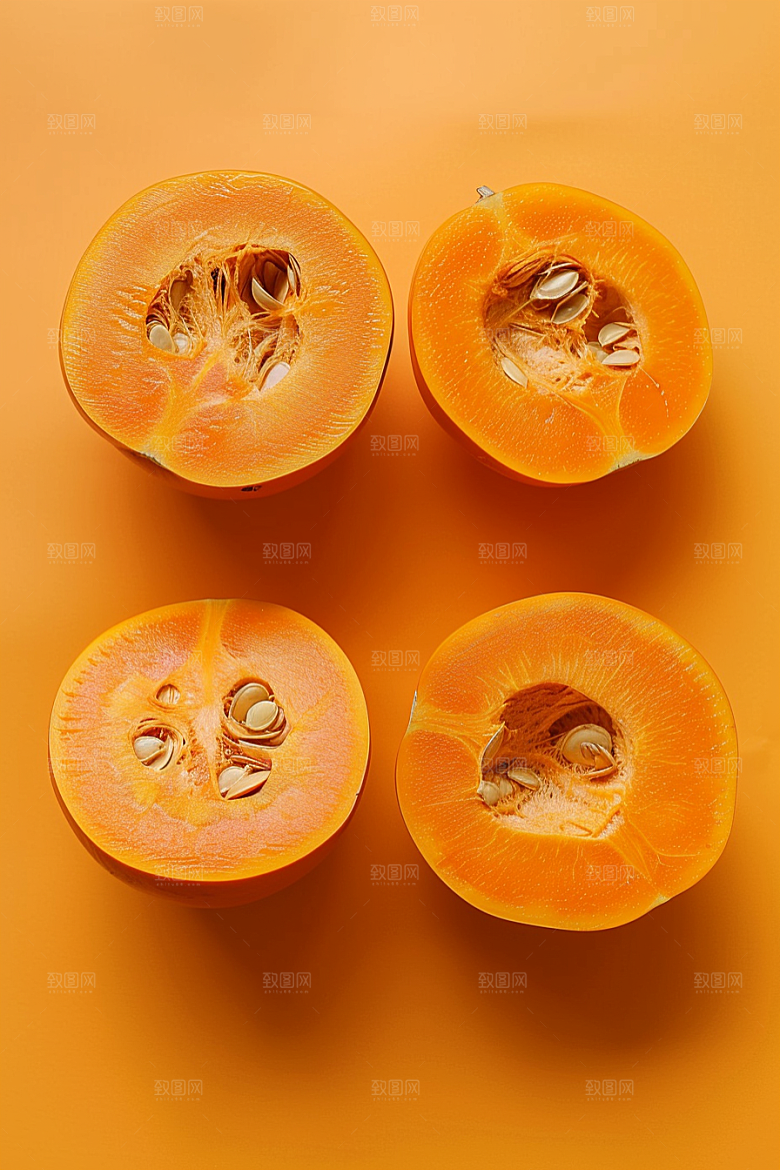 南瓜金色秋天摄影图