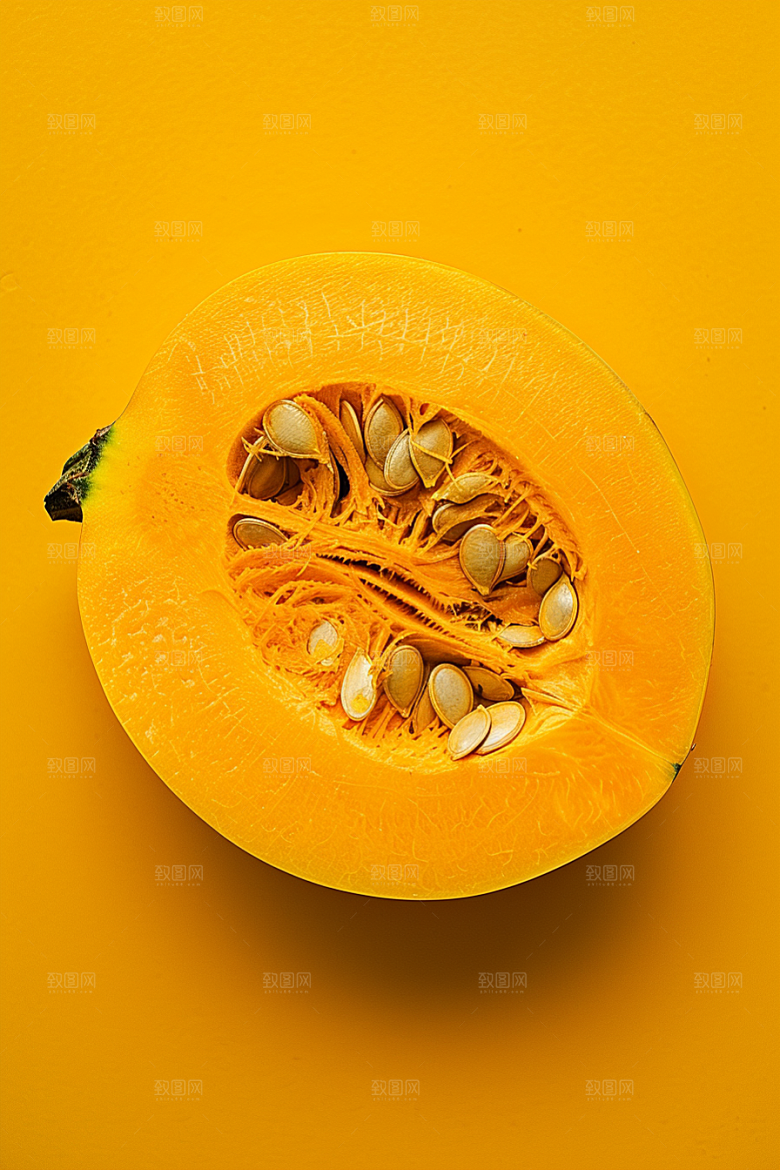 南瓜金色碳水摄影图
