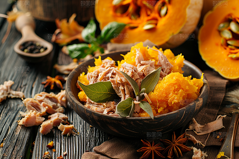 南瓜食材膳食纤维摄影图