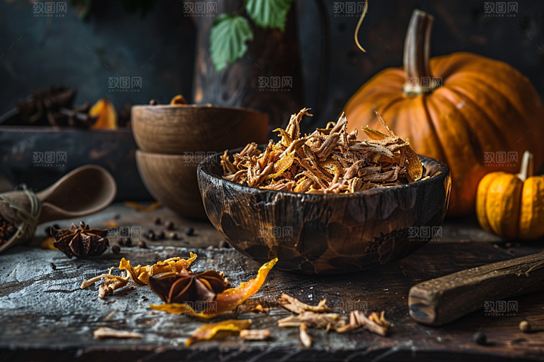 南瓜食材秋天摄影图