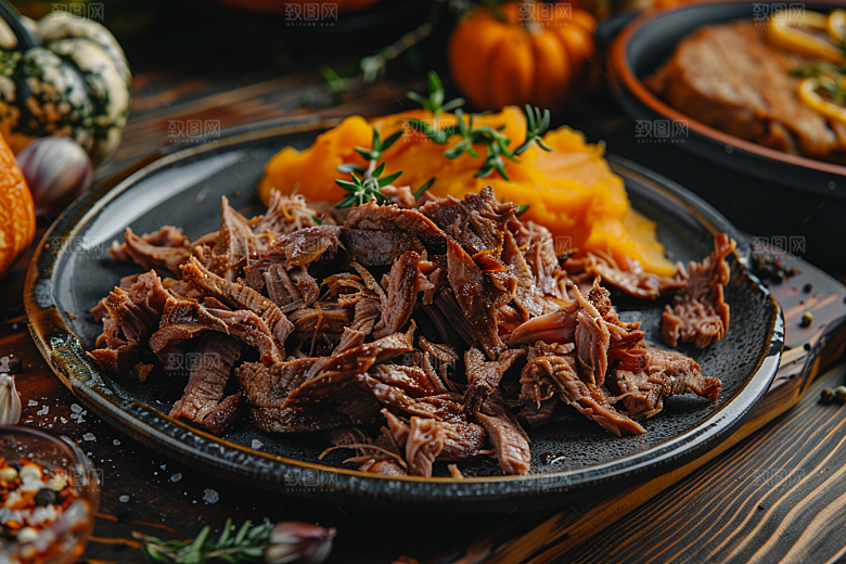 南瓜食材膳食纤维摄影图