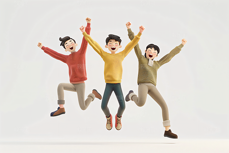 青年C4D立体模型
