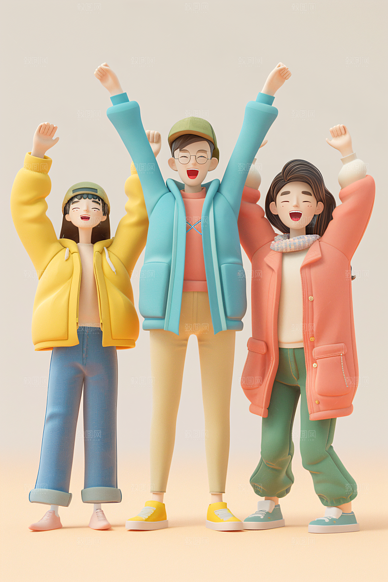 青年高清立体模型
