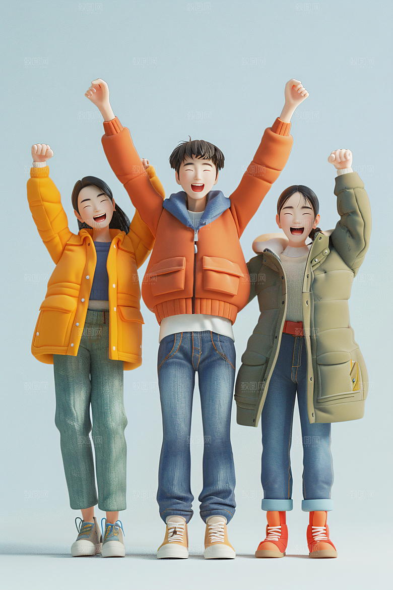 青年高清活力模型