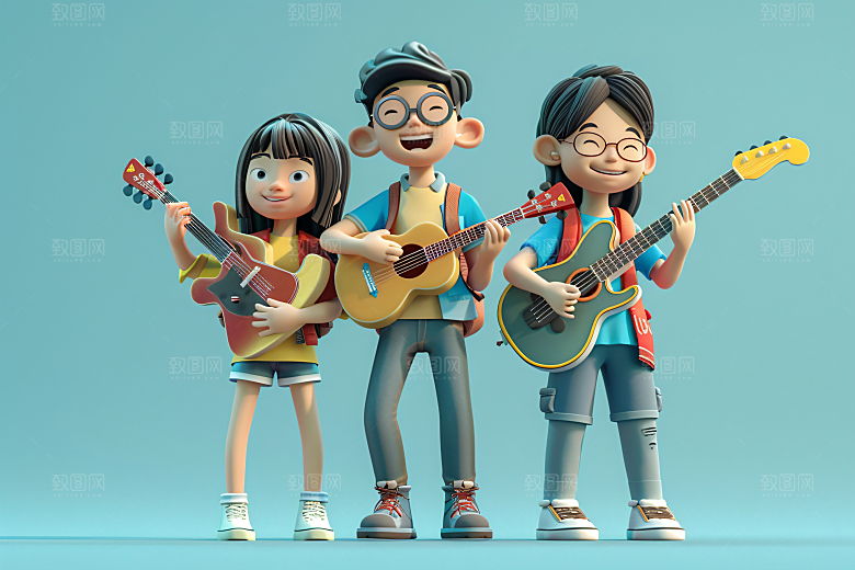青年活力少年模型