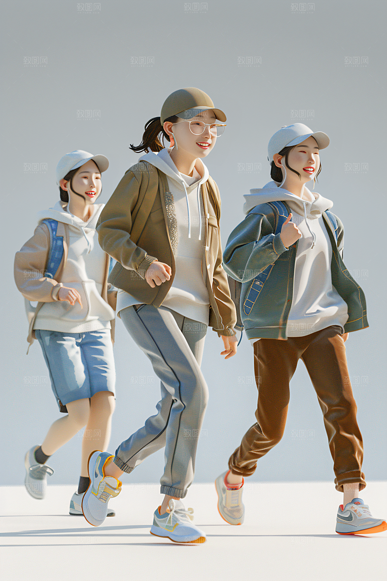 青年C4D年轻人模型
