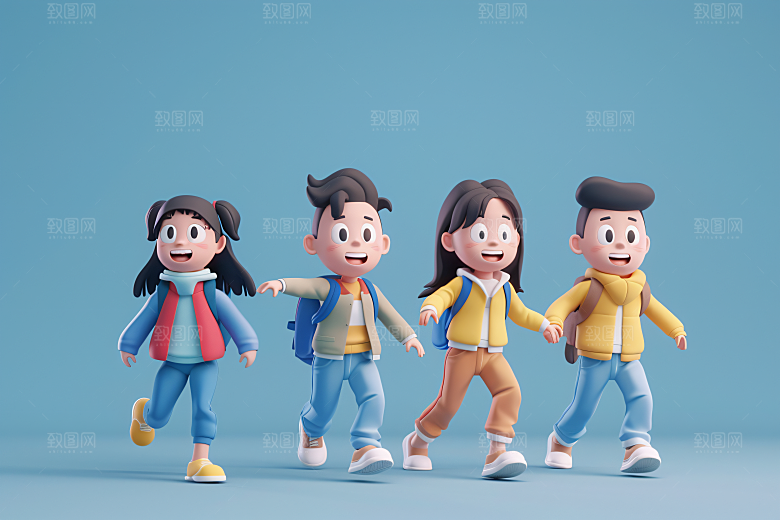 青年高清年轻人模型