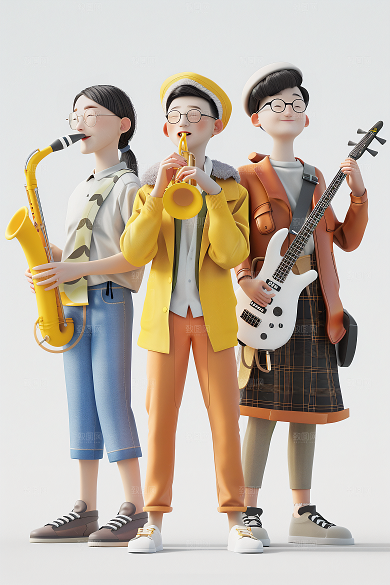 青年3D少年模型