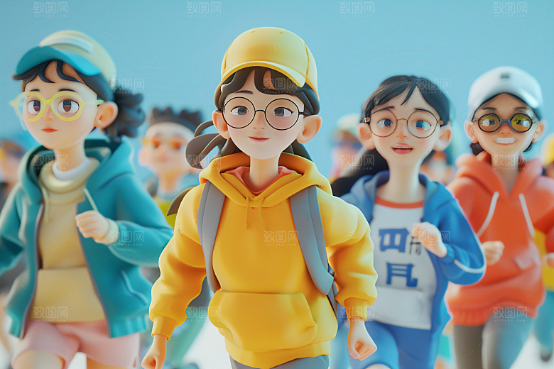 青年C4D年轻人模型