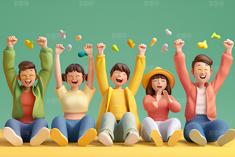 青年C4D3D模型