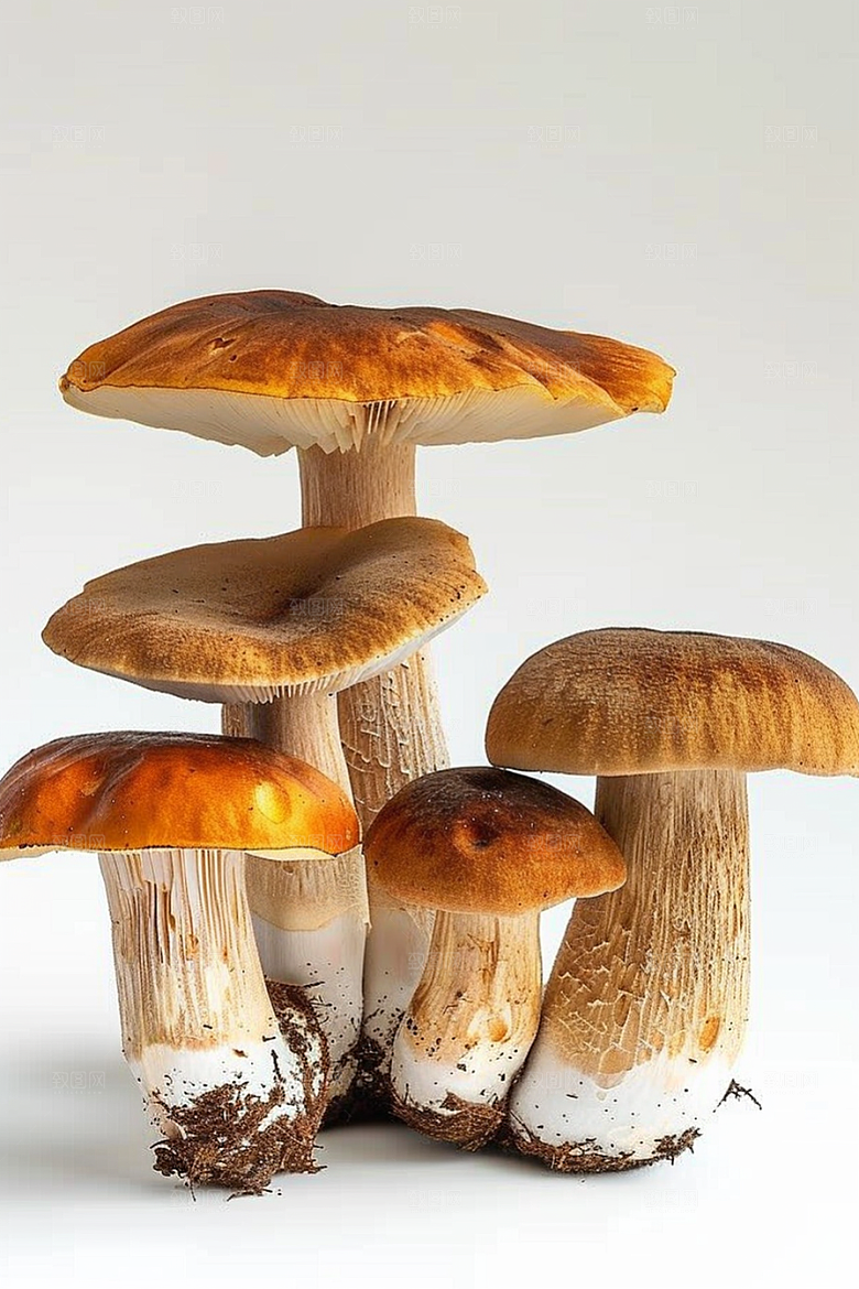牛肝菌野味美食摄影图