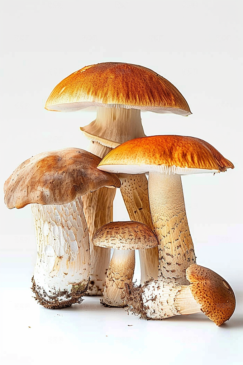 牛肝菌山林新鲜摄影图