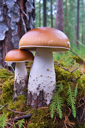 牛肝菌高清蘑菇摄影图
