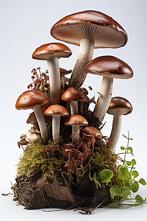 牛肝菌菌子菌菇摄影图