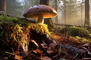 牛肝菌高清蘑菇摄影图