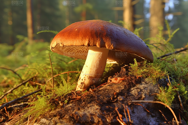 牛肝菌菌菇山珍摄影图