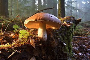 牛肝菌菌菇自然摄影图