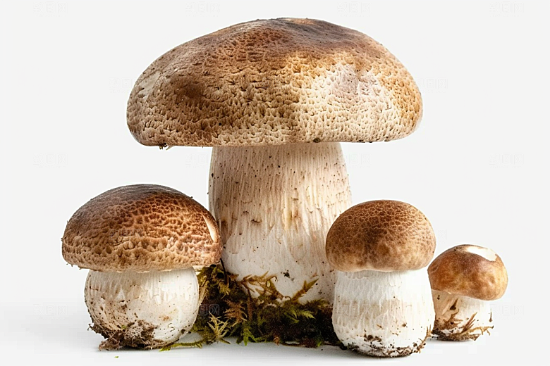 牛肝菌山林高清摄影图