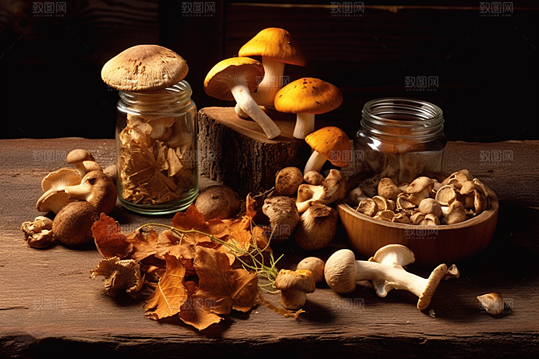 牛肝菌美食美味摄影图