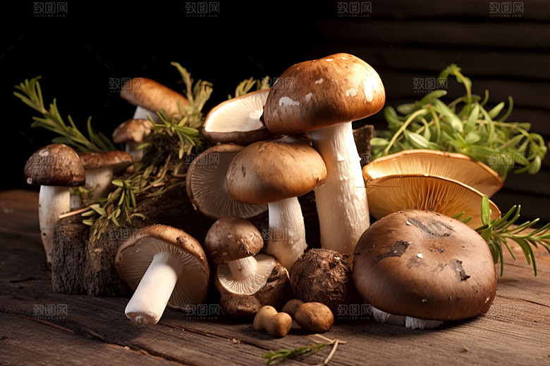 牛肝菌山珍高清摄影图