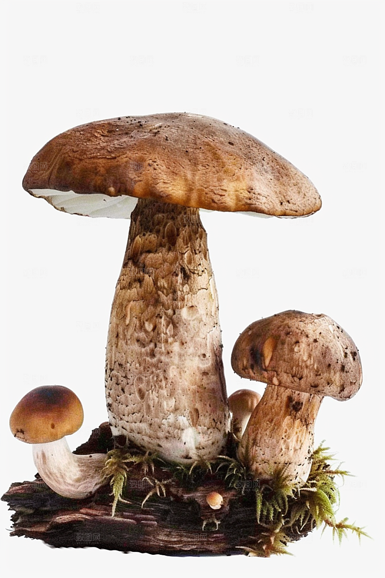 牛肝菌菌子野味摄影图
