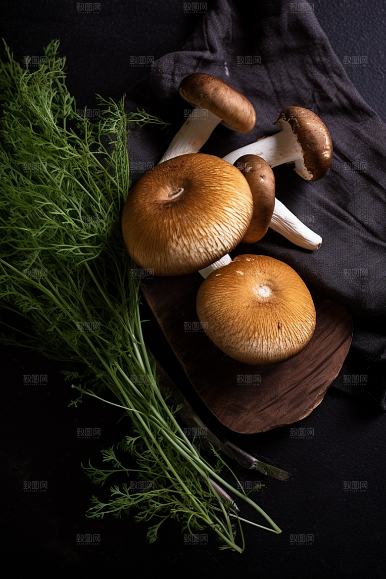 牛肝菌食材蘑菇摄影图